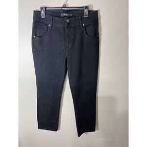HUDSON Jeans Adult Womens Size 12 Black Midrise Straight Leg Classic